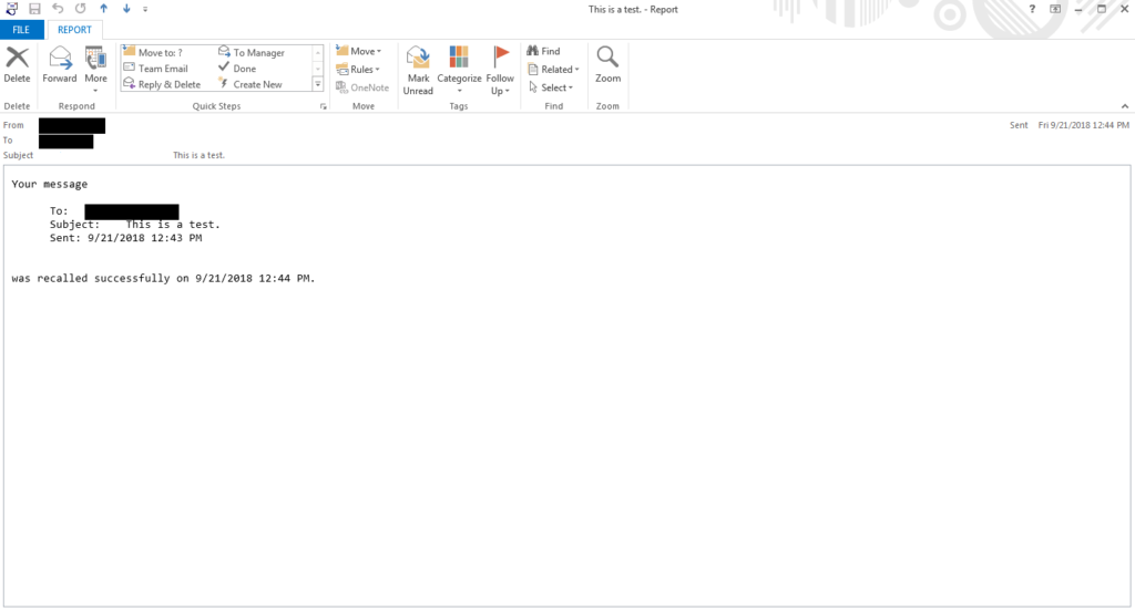 Thu hồi email đã gởi trong Outlook 5