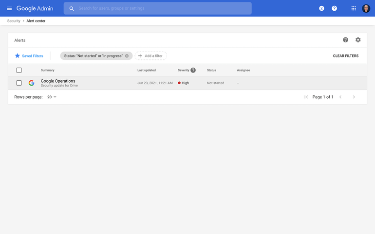 phân loại cảnh báo bảo mật Google Workspace