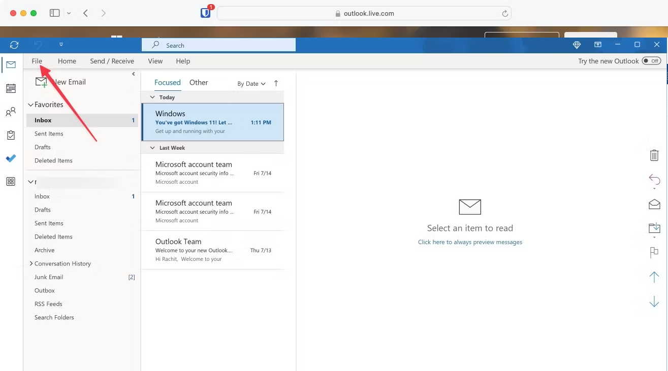outlook auto reply trên Windows