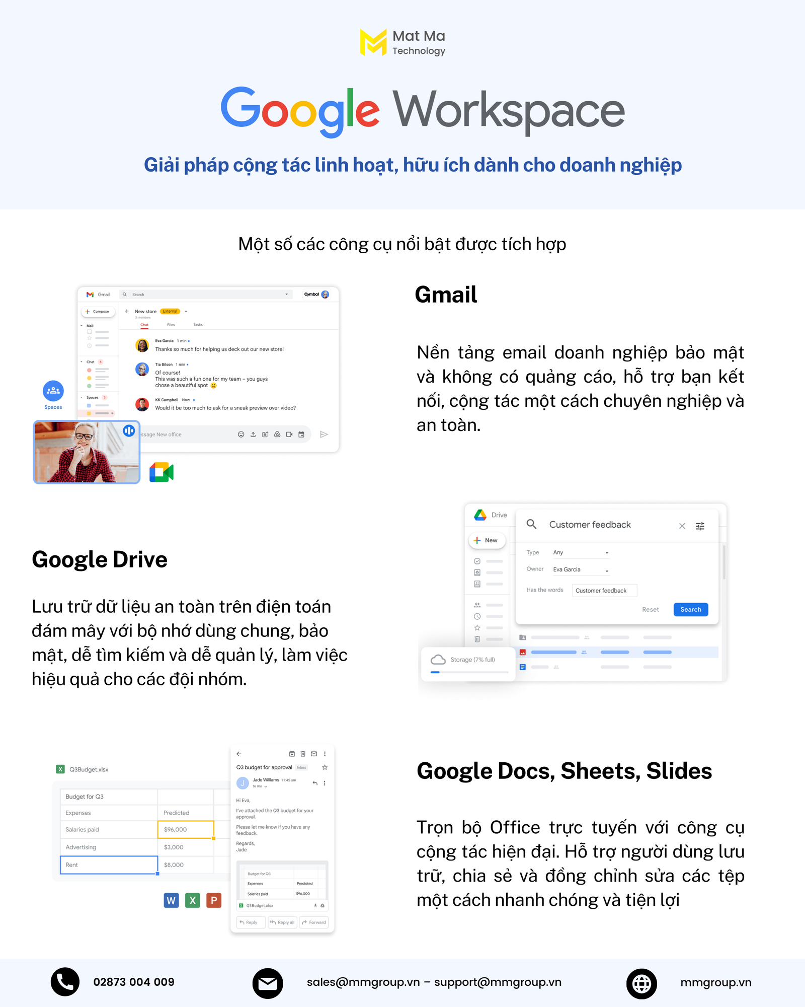 Google Workspace tích hợp các giải pháp cộng tác linh hoạt